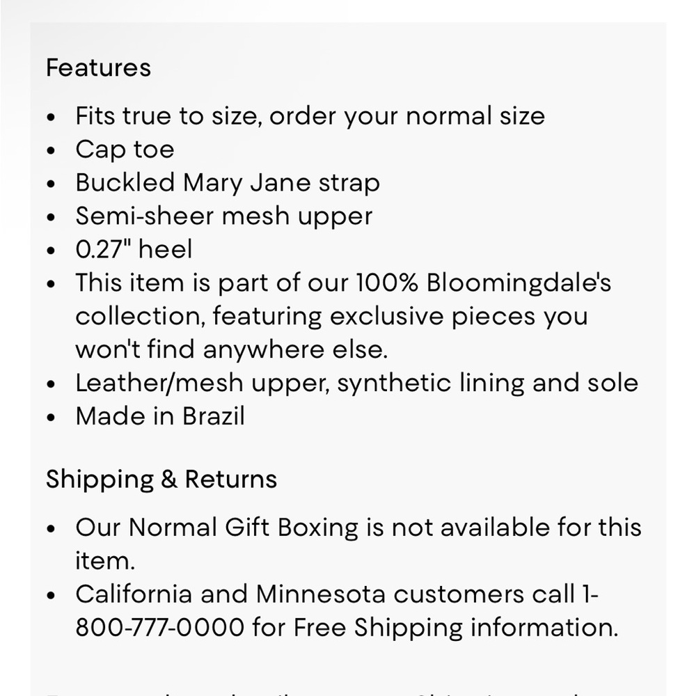 NIB Bloomingdale's Nude Mesh Mary Jane Flats with Tan Trim - Picture 2 of 6